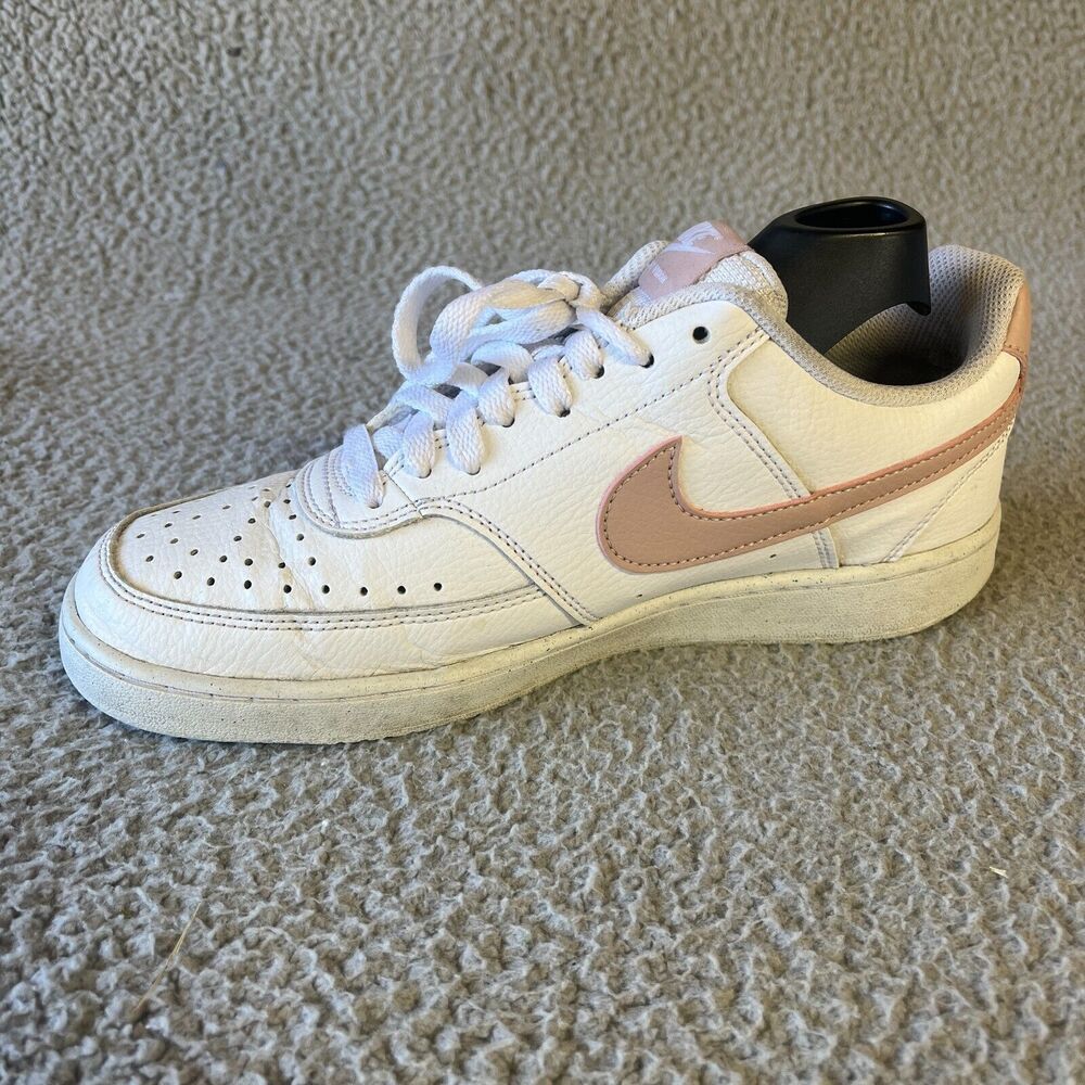 1001 NIKECourt Vision Low NN White Pink‎ Shoes Womens 9 Sneaker DH3158-102